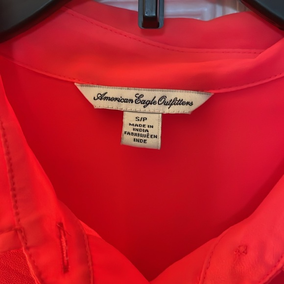 American Eagle Women’s Sheer Button Up Blouse - Picture 2 of 6